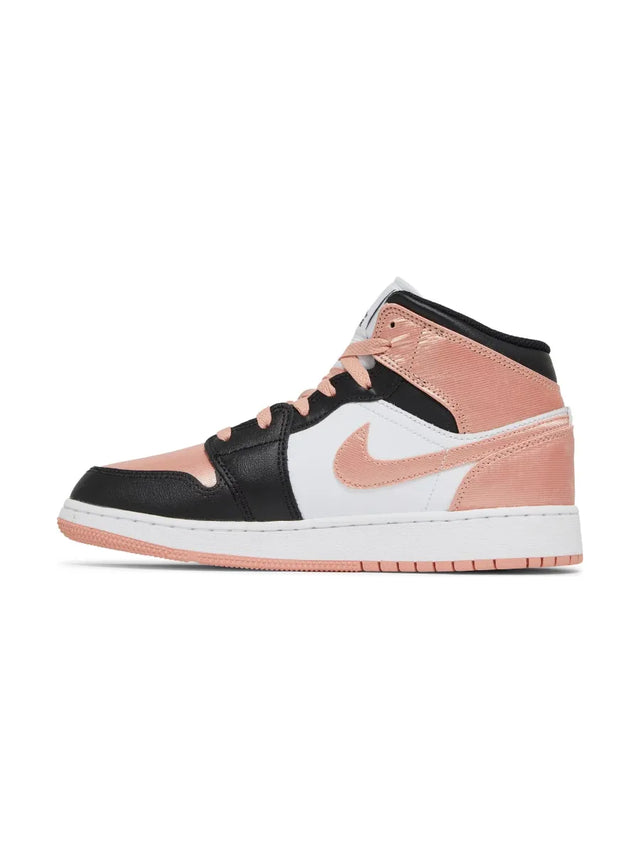 Air Jordan 1 Mid GS 'White Light Madder Root'