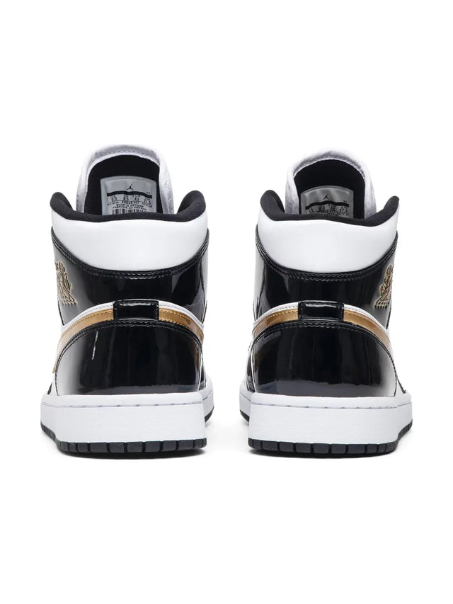 Air Jordan 1 Mid Patent SE 'Black Gold'