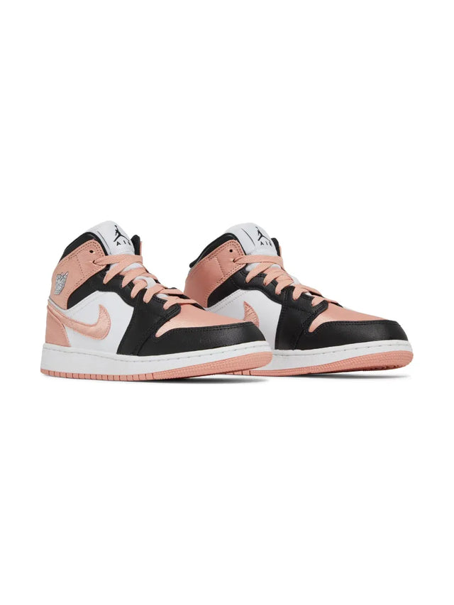 Air Jordan 1 Mid GS 'White Light Madder Root'