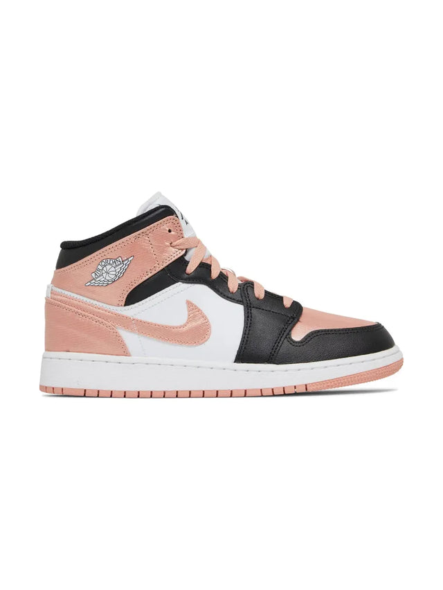 Air Jordan 1 Mid GS 'White Light Madder Root'