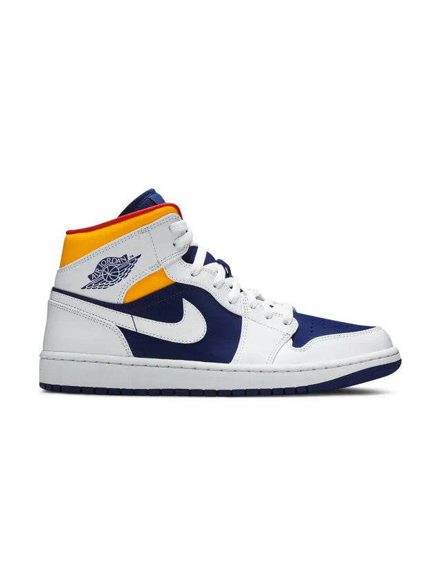 Air Jordan 1 Mid 'White Deep Royal Blue'