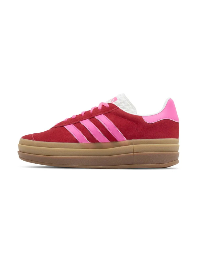 Wmns Gazelle Bold 'Collegiate Red Lucid Pink'